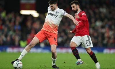 West Ham vs Manchester United F C Lineups